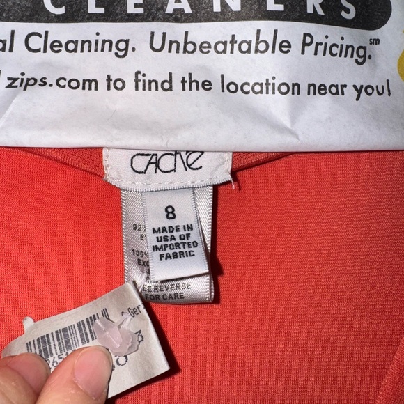 Vintage Cache Cinch Dress with Gold Embellishment Size 8 - Picture 2 of 11